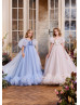 Square Neck Sequined Lace Tulle Stunning Flower Girl Dress